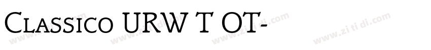 Classico URW T OT字体转换